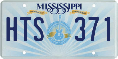 MS license plate HTS371