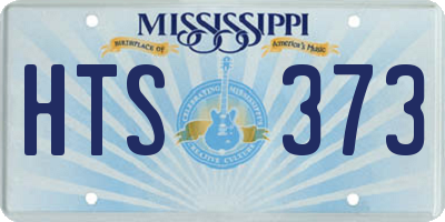MS license plate HTS373