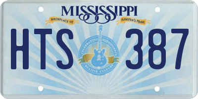 MS license plate HTS387