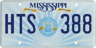 MS license plate HTS388