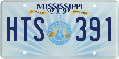 MS license plate HTS391