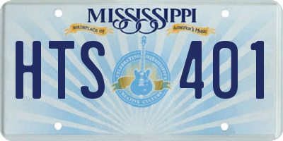MS license plate HTS401