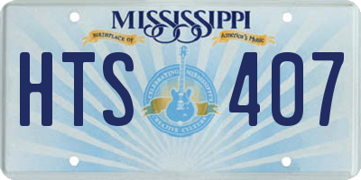 MS license plate HTS407