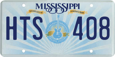 MS license plate HTS408