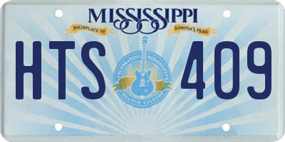 MS license plate HTS409