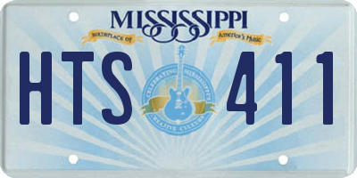MS license plate HTS411