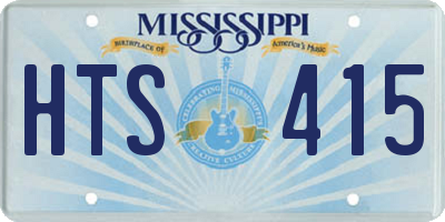 MS license plate HTS415