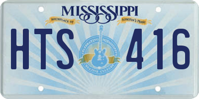 MS license plate HTS416
