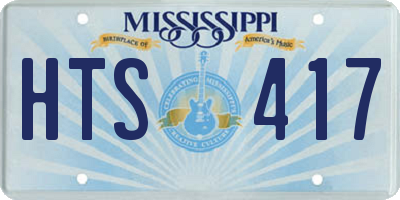 MS license plate HTS417