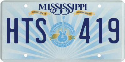MS license plate HTS419