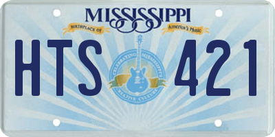 MS license plate HTS421