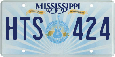 MS license plate HTS424