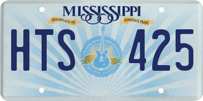 MS license plate HTS425