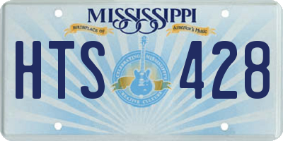 MS license plate HTS428