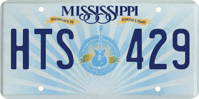 MS license plate HTS429