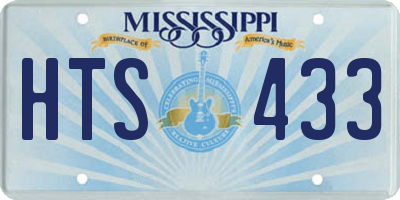MS license plate HTS433