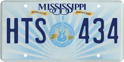 MS license plate HTS434