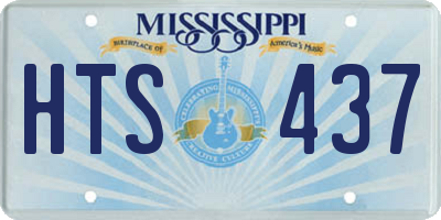 MS license plate HTS437