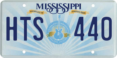 MS license plate HTS440