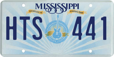 MS license plate HTS441