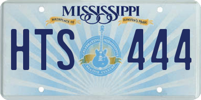 MS license plate HTS444