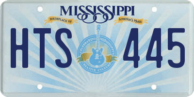 MS license plate HTS445