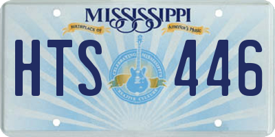 MS license plate HTS446