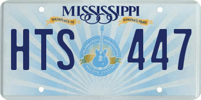 MS license plate HTS447