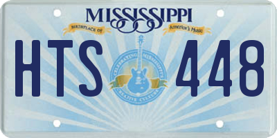 MS license plate HTS448
