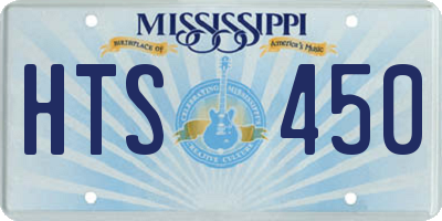 MS license plate HTS450