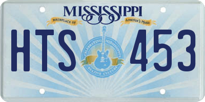 MS license plate HTS453
