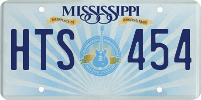 MS license plate HTS454