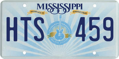 MS license plate HTS459