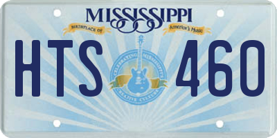 MS license plate HTS460