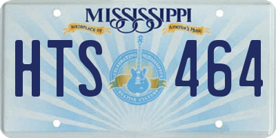 MS license plate HTS464