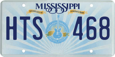 MS license plate HTS468