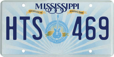 MS license plate HTS469