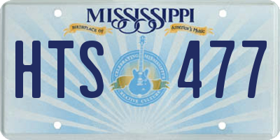 MS license plate HTS477