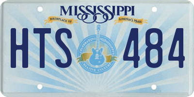 MS license plate HTS484