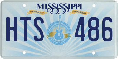 MS license plate HTS486