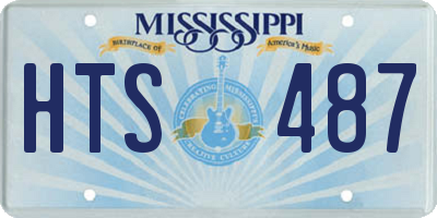 MS license plate HTS487