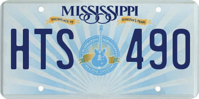 MS license plate HTS490