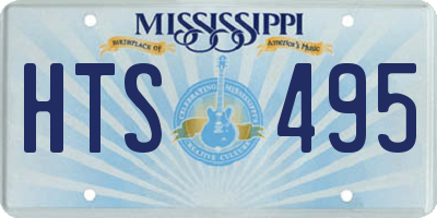 MS license plate HTS495