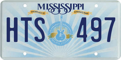 MS license plate HTS497