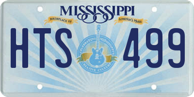 MS license plate HTS499