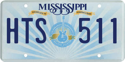 MS license plate HTS511