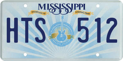MS license plate HTS512