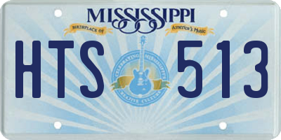 MS license plate HTS513