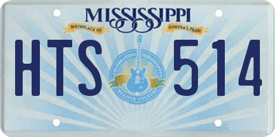 MS license plate HTS514