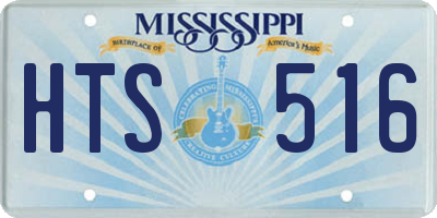 MS license plate HTS516